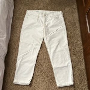Gap White Denim Crops